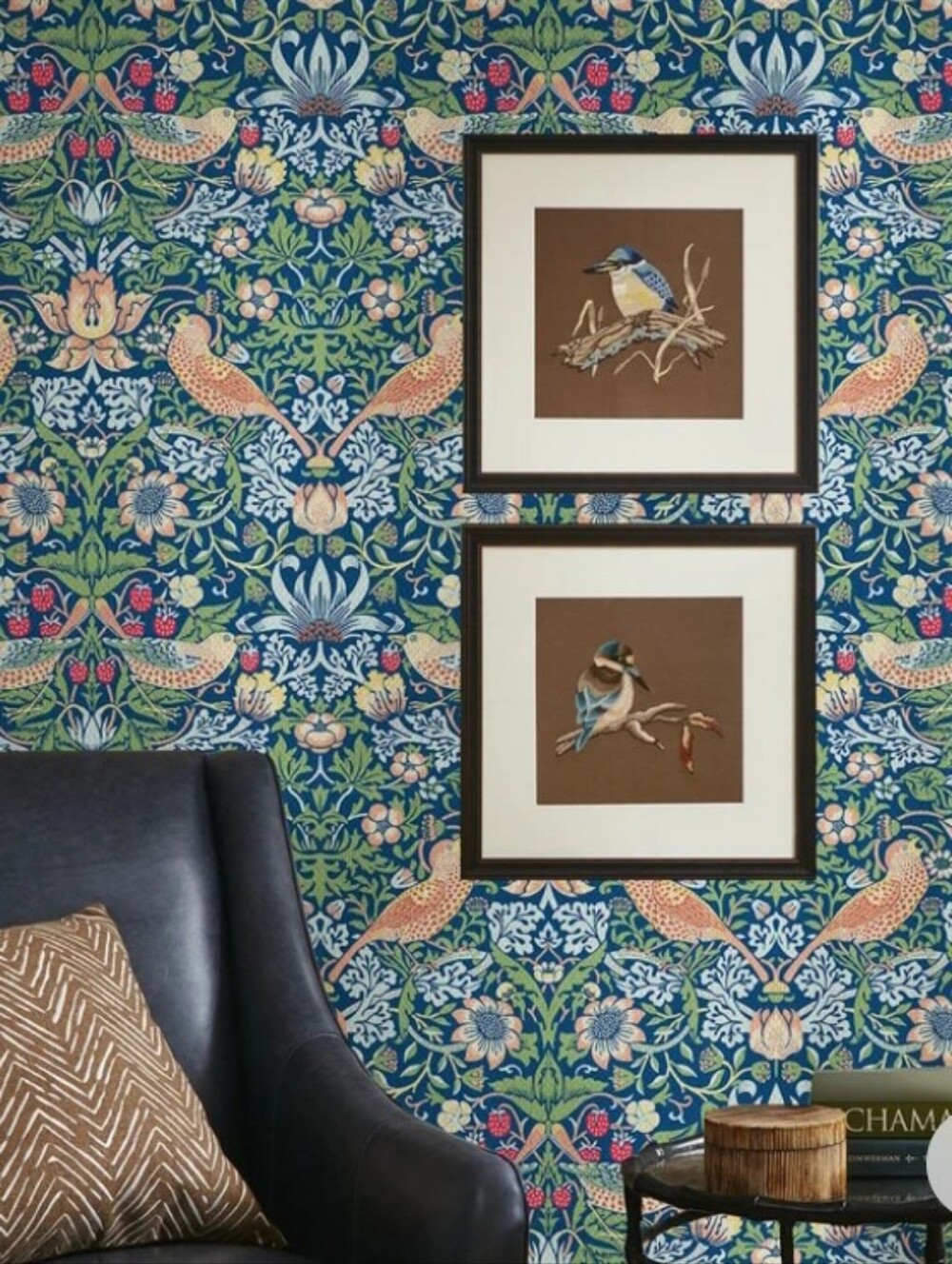 1 Roll HAOK HOME Vintage Floral Peel & Stick Wallpaper William Morris Style 9ft